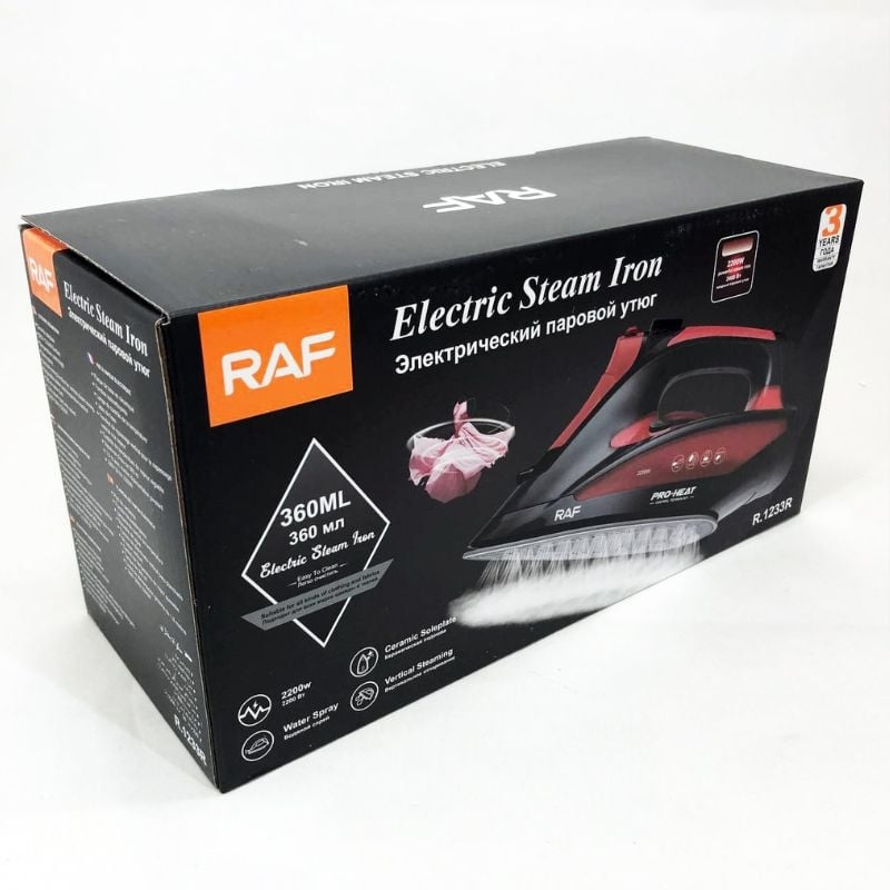 Праска RAF R.1233R керамічна підошва 2200 W (tf7116) - фото 13 Праска RAF R.1233R керамічна підошва 2200 W (tf7116) - фото 13