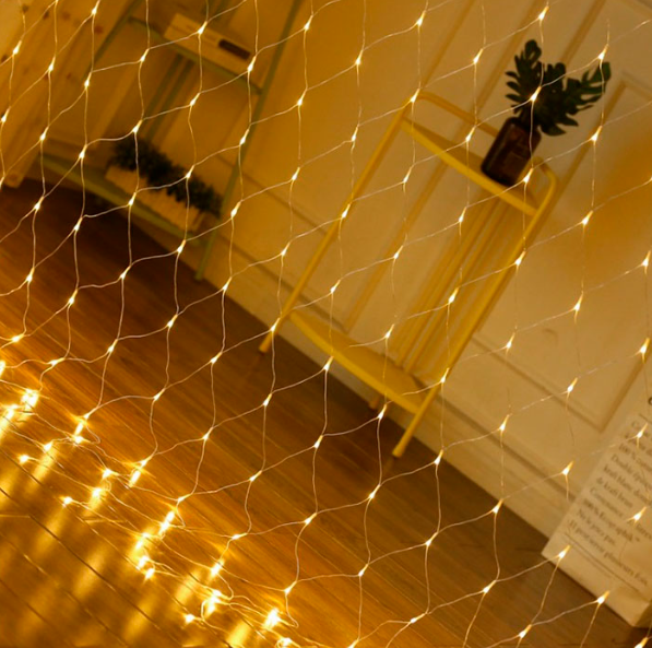 Гирлянда сетка уличная 180LED для садово-паркового дизайна с пультом управления 3х2 м (99435749)