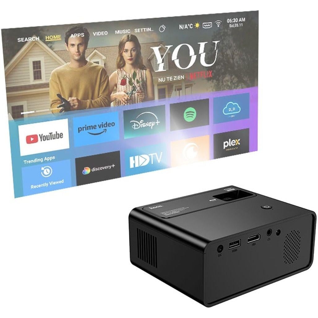 Проектор Hoco DT6 Wireless Projector 720P same screen version Black - фото 7