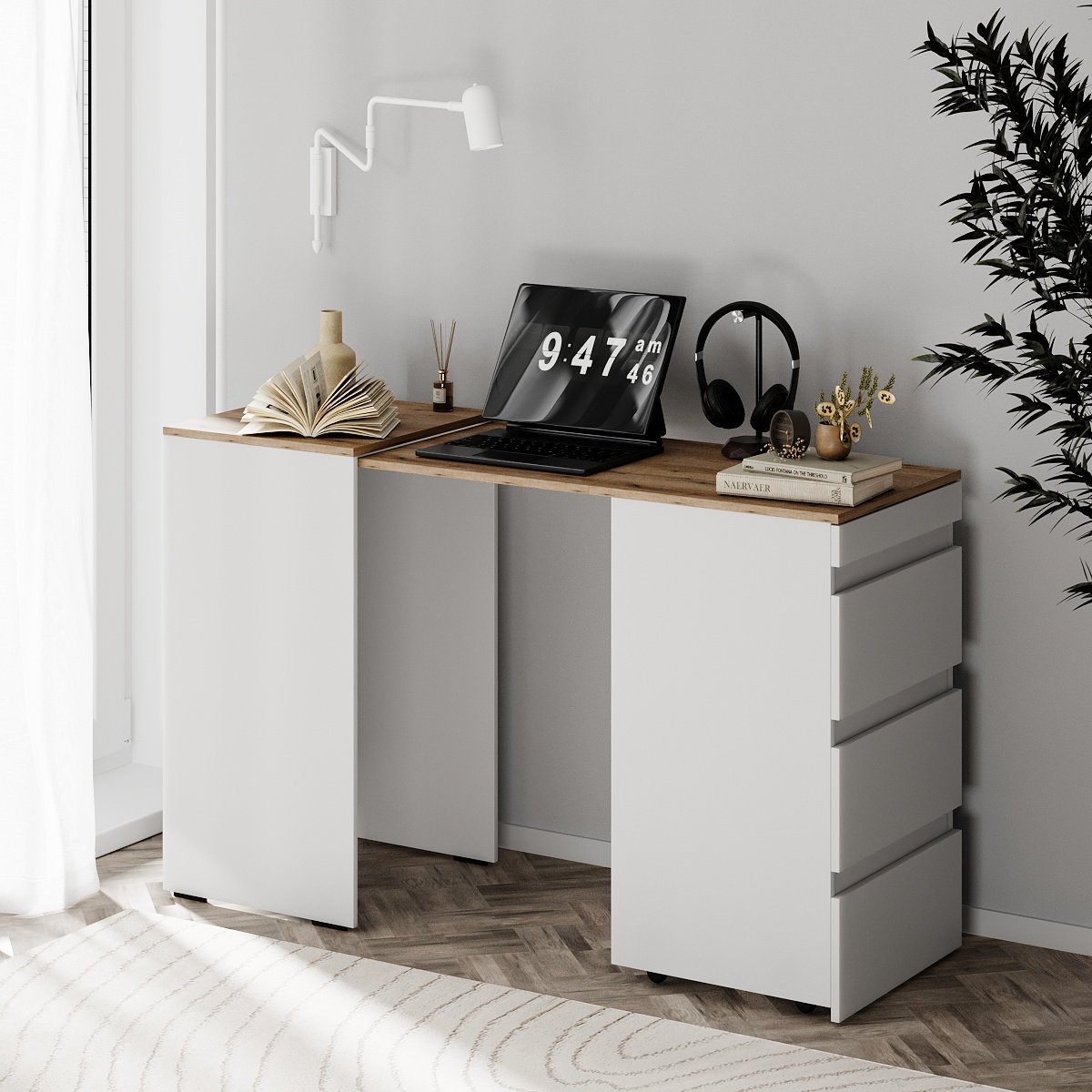 Комод-трансформер Art in ead Molli 50x75,6x45 см Белый Дуб Эвок (TB01011000000) - фото 2 Комод-трансформер Art in ead Molli 50x75,6x45 см Белый Дуб Эвок (TB01011000000) - фото 2