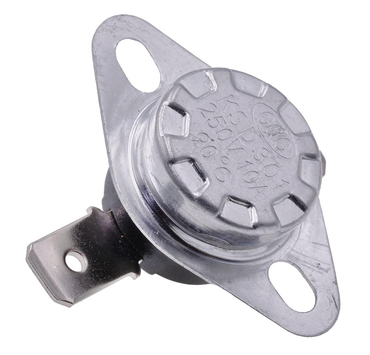 Термореле с кнопкой для утюгов и обогревателей KSD 301 90 C 10A 250V (tr070)