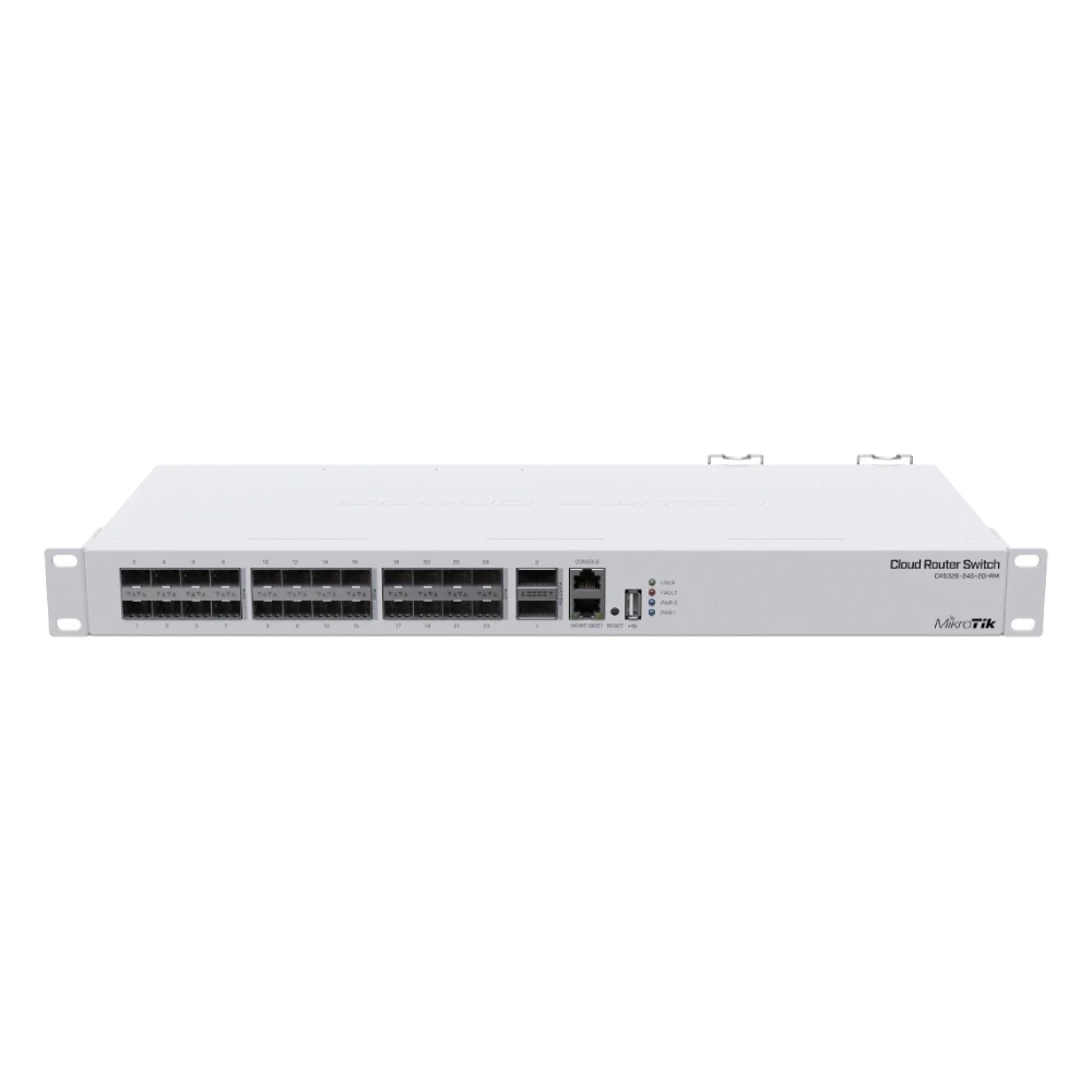 Комутатор 24 порти керований MikroTik CRS326-24S+2Q+RM (2863456335)