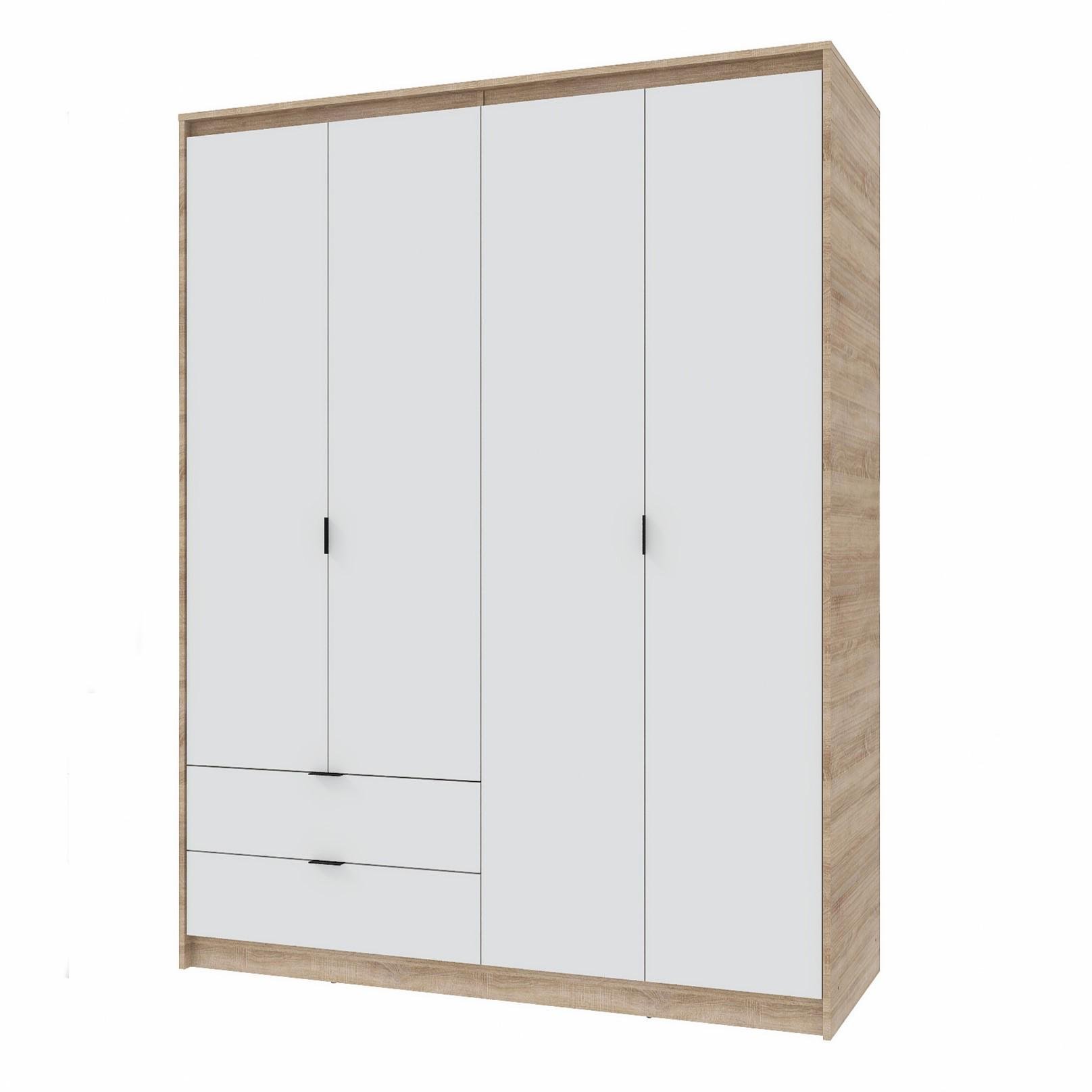 Шкаф Everest Сити 1600 1602х500х2046 мм Сонома/Белый (11433) Шкаф Everest Сити 1600 1602х500х2046 мм Сонома/Белый (11433)