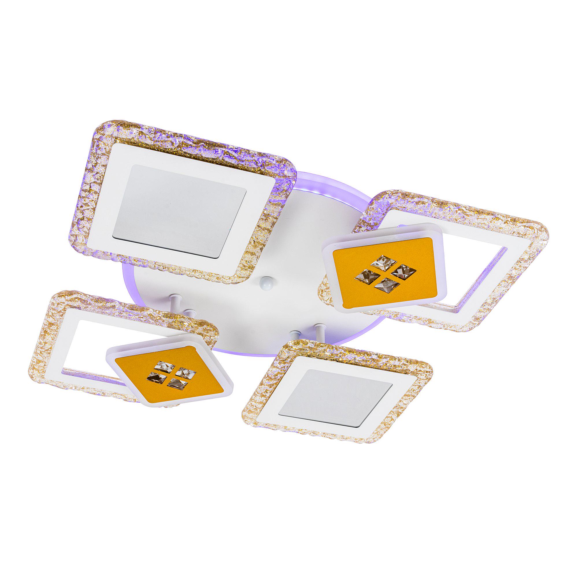 Люстра светодиодная с пультом Valeso V K39940-4+2+1 White/Gold (000036404) - фото 8