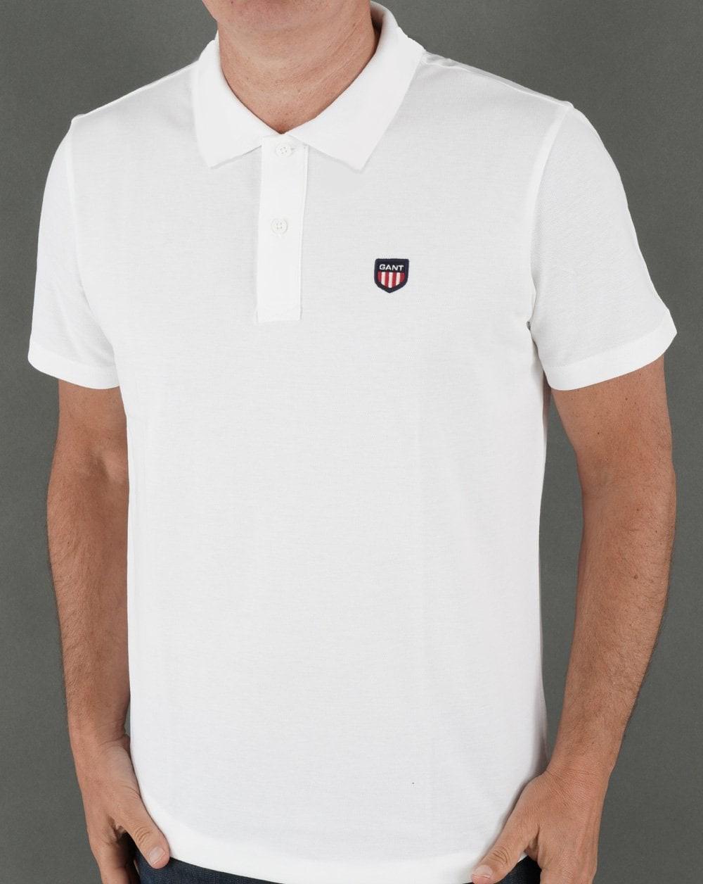 Поло мужское Gant Shield Pique Sleeve Polo GT-9768WT 2XL