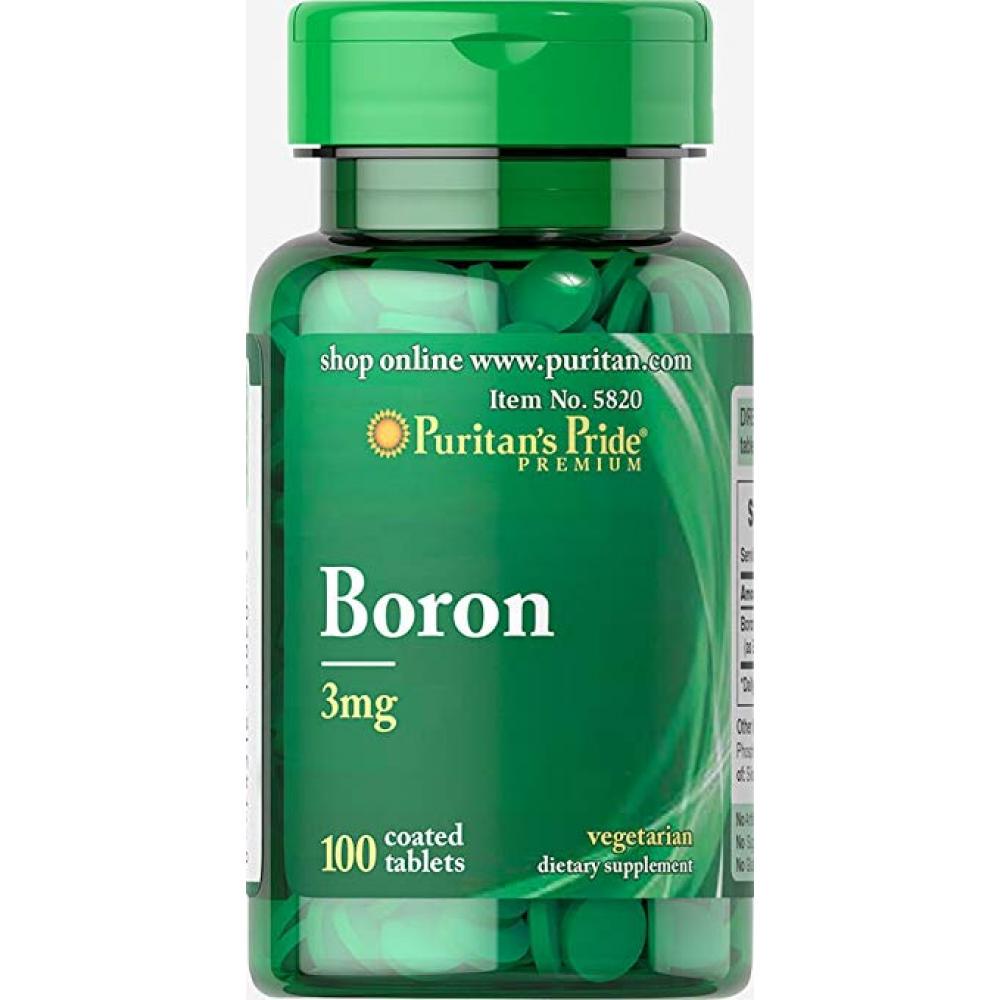 Натуральная добавка Boron 3 mg 100 Tablets (100-49-9072163-20)