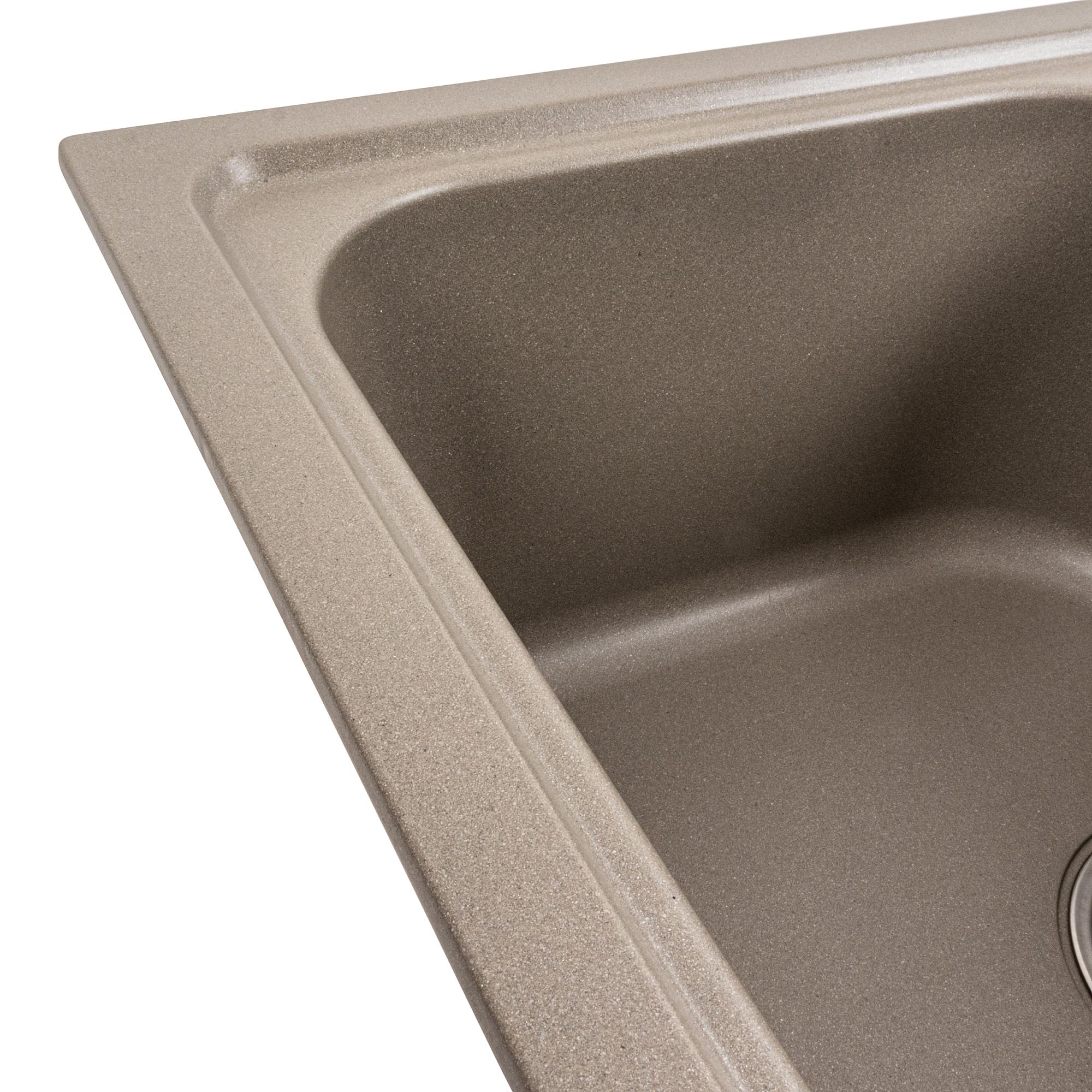 Мийка кухонна Platinum PLS-A39640 дві чаші гранітна прямокутна 785x498 мм Бежевий (25963607) - фото 4 Мийка кухонна Platinum PLS-A39640 дві чаші гранітна прямокутна 785x498 мм Бежевий (25963607) - фото 4