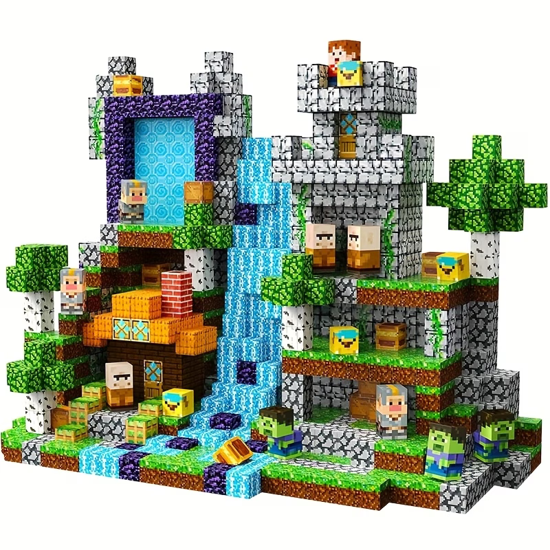 Конструктор магнитный Майнкрафт 100 блоков (33497461)