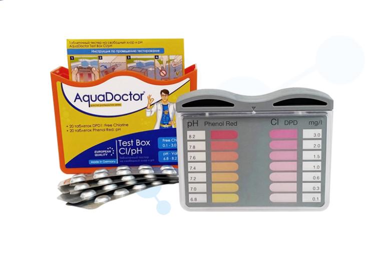 Тестер для вимірювання вільного хлору та кислотності AquaDoctor Test Box Cl/pH (23544) - фото 3