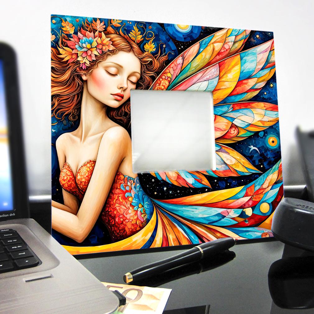 Зеркало декоративное Сказочная девушка фея 260х260 мм (M04655) - фото 3 Зеркало декоративное Сказочная девушка фея 260х260 мм (M04655) - фото 3