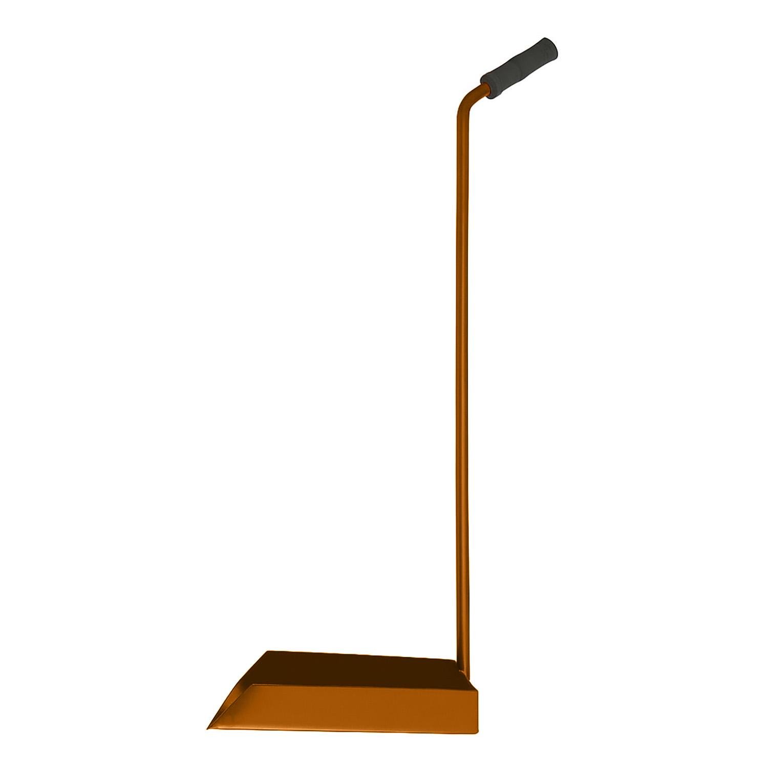 Совок для сміття металевий з ручкою 75 см та бортиком 4 см Коричневий (87447) - фото 2 Совок для сміття металевий з ручкою 75 см та бортиком 4 см Коричневий (87447) - фото 2