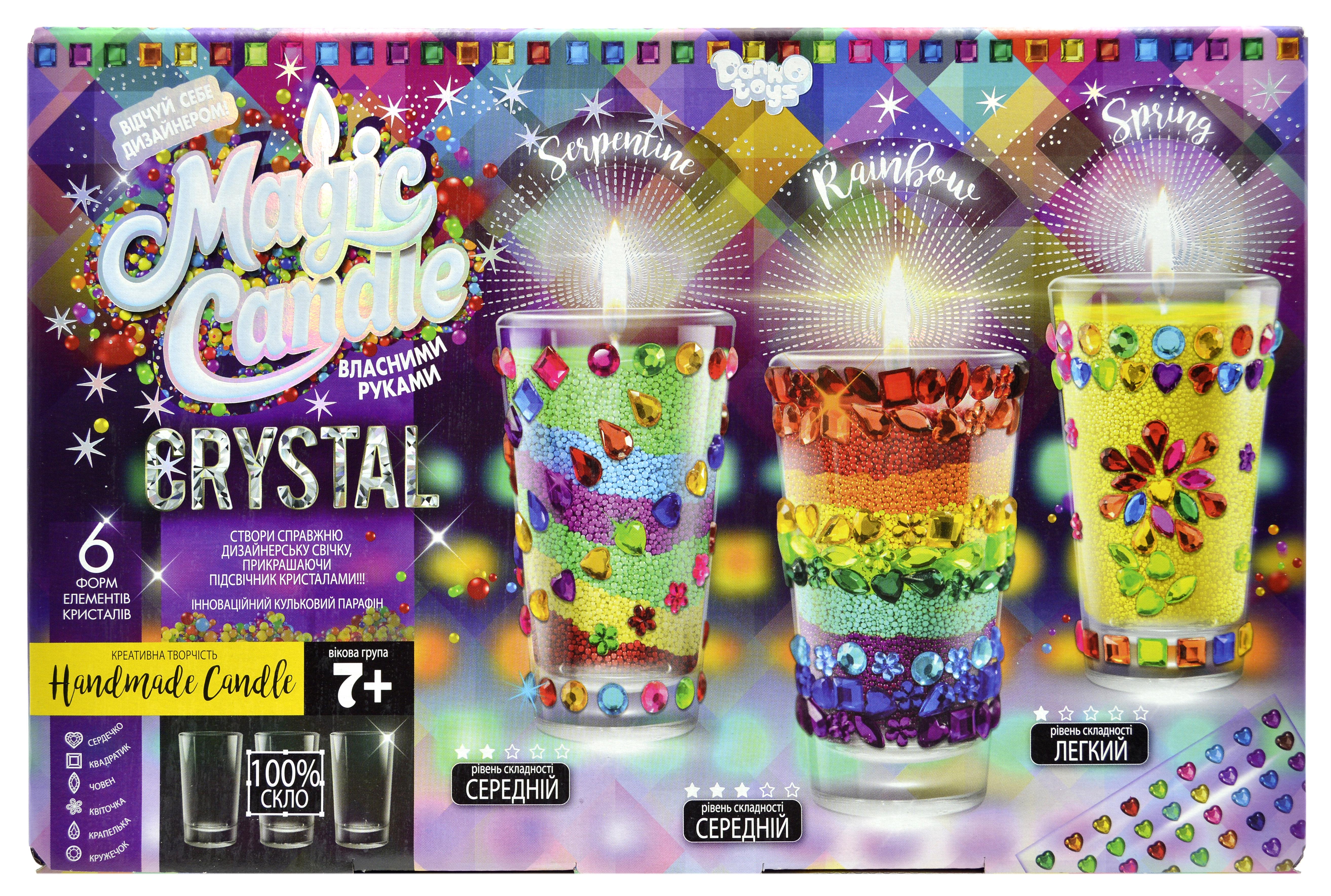 Набор для творчества Magic candle CRYSTAL парафиновые свечи (MgC-02-01UA)