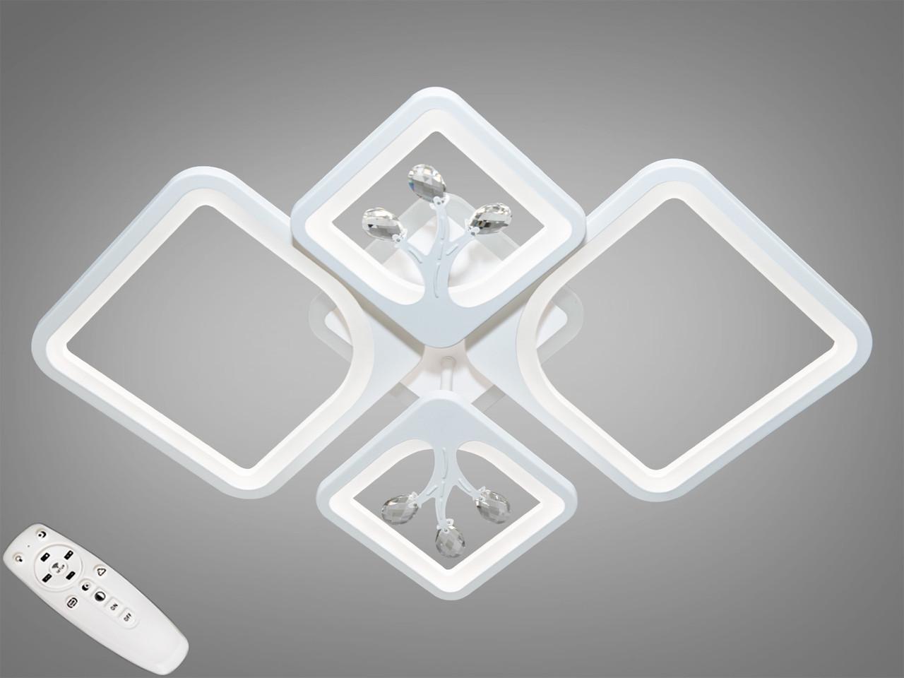 Люстра с димером LED 8157/2+2WH 3col dim (2437593523)