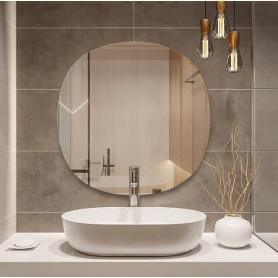 Дизайнерское зеркало округлой неправильной формы Notte 130x130 см