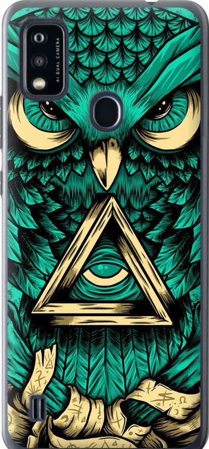 Чехол на ZTE Blade A51 Сова Арт-тату (3971u-2506-42517)