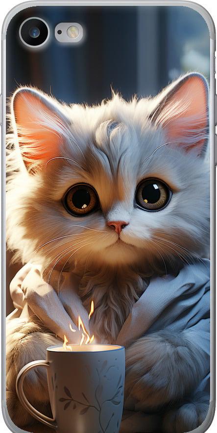 Чехол на iPhone SE 2020 White cat (5646t-2013-42517)