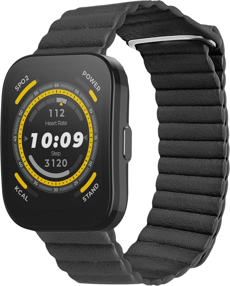 Ремінець шкіряний Genis для Amazfit Bip 5 Black (34337-2B)