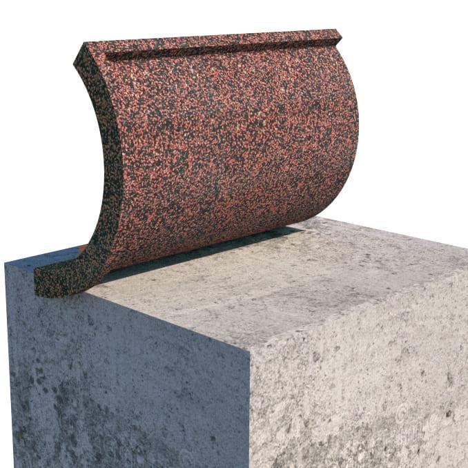 Гумові сходини двосторонні Мікс 50% 500х500х20 мм Червоний (2562227279)