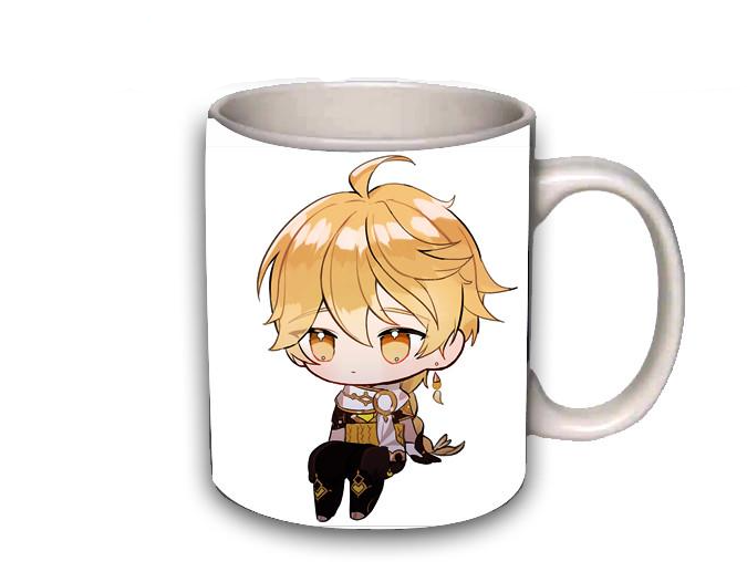 Чашка Люмин Итер Геншин импакт Белый (z1518)