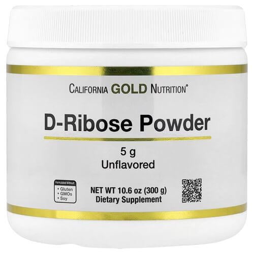D-рибоза California Gold Nutrition D-Ribose Powder 300 г (CGN-01680)