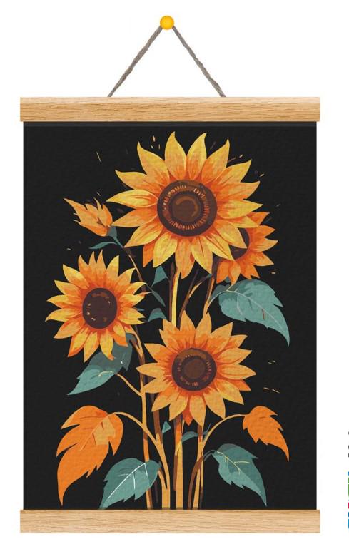 Картина по номерам Семья подсолнечников (M 6085 RU)