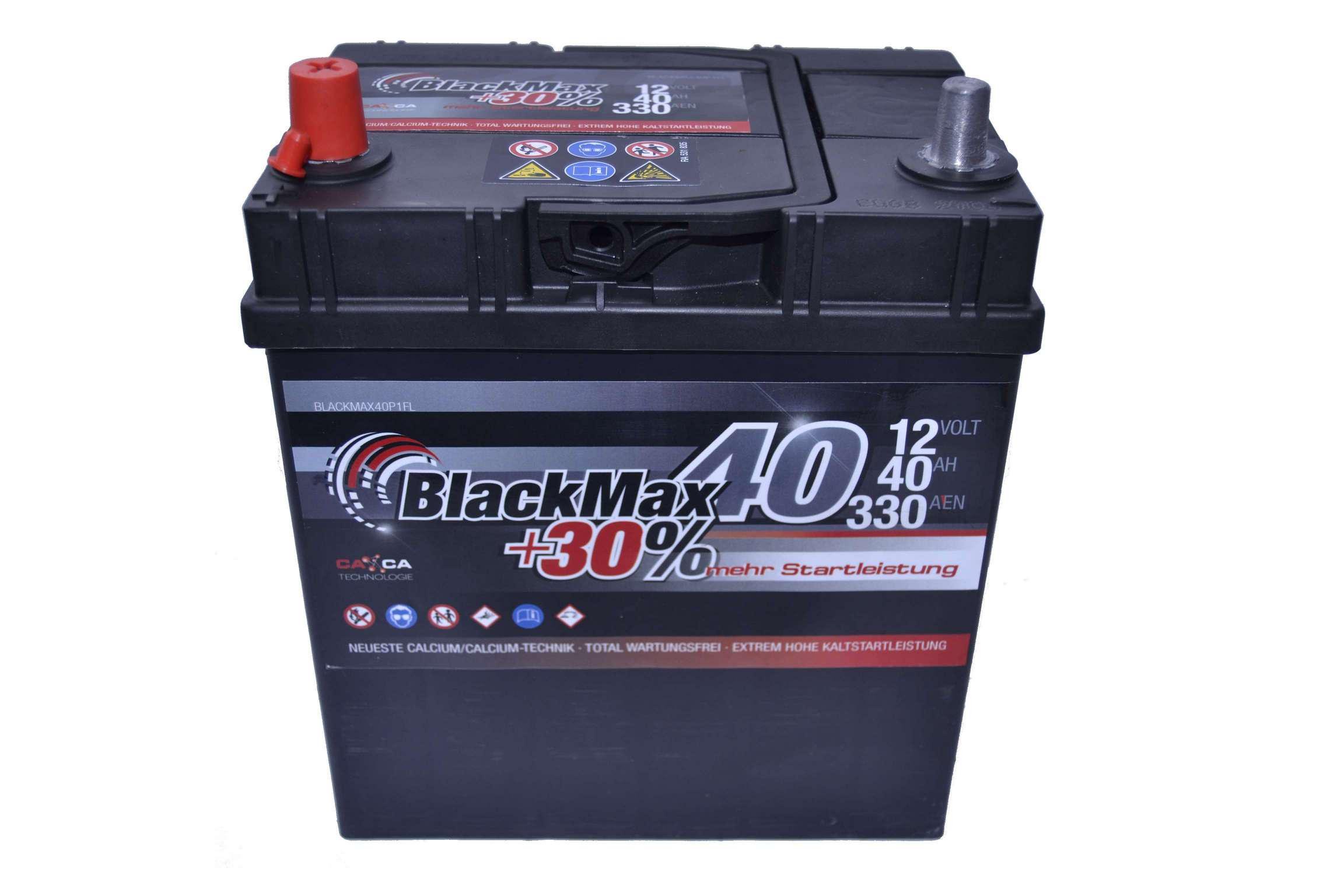 Акумулятор автомобільний BlackMax ТК B4019 EN 6СТ-40Ah Аз ASIA 330A (28276)