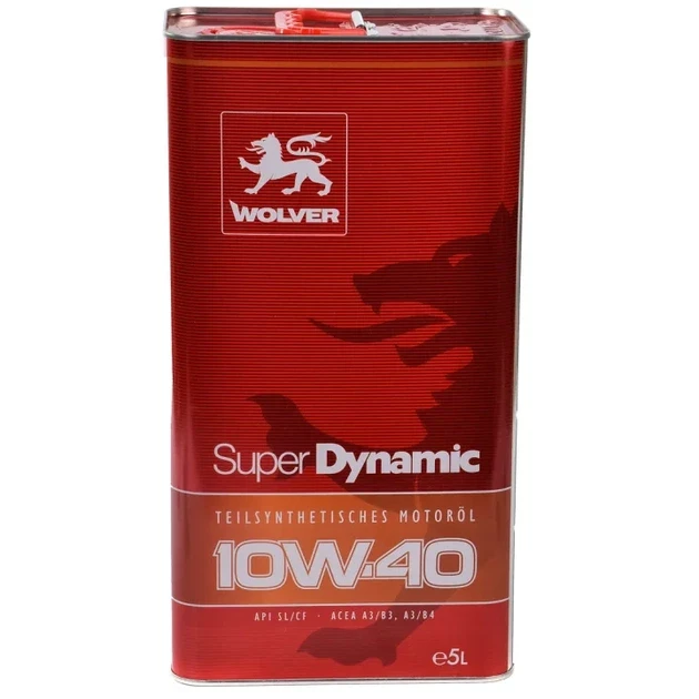 Моторное масло WOLVER SUPER DYNAMIC SAE 10W-40 5 л (10585)