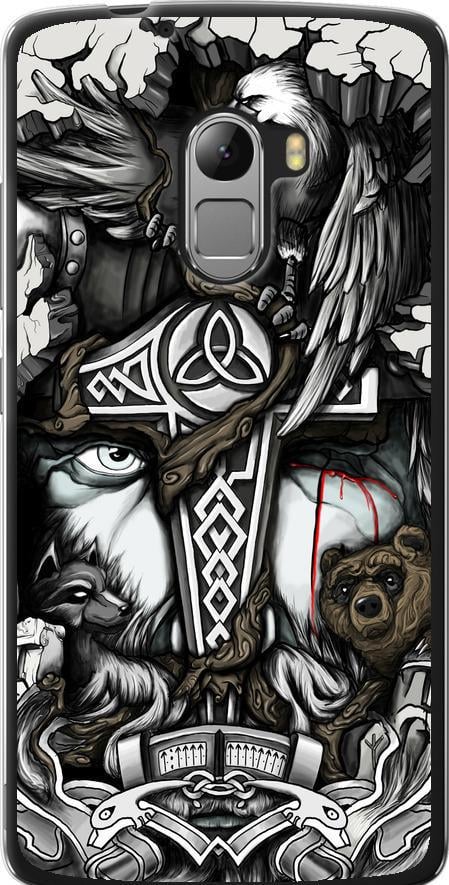 Чехол на Lenovo A7010 Тату Викинг (4098u-232-42517)