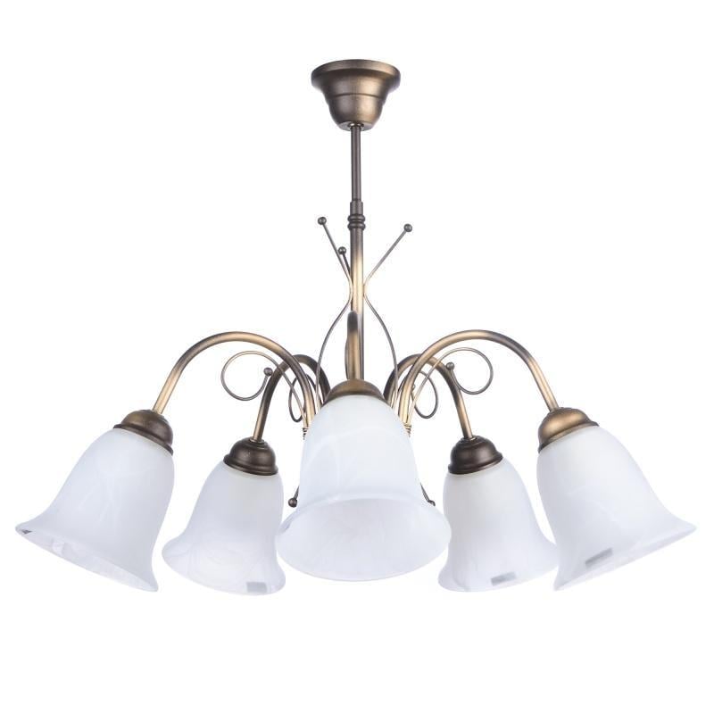 Люстра потолочная Brille BKL-470S/5 E27 BR флористика