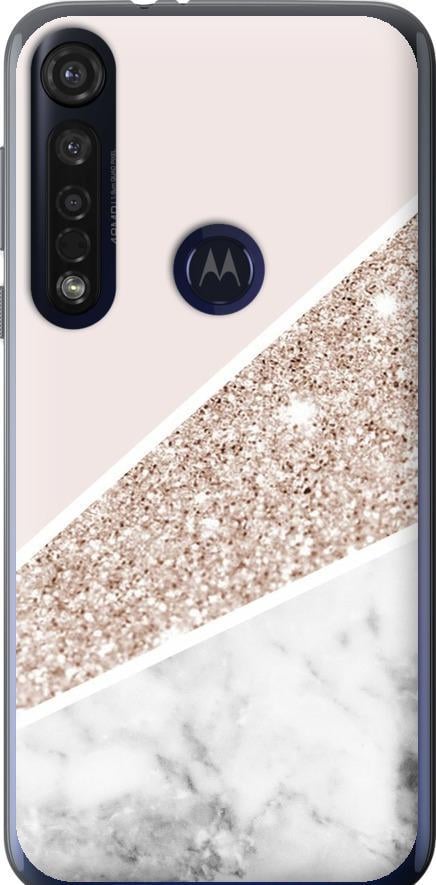 Чехол на Motorola G8 Plus Пастельный мрамор (4342u-1837-42517)