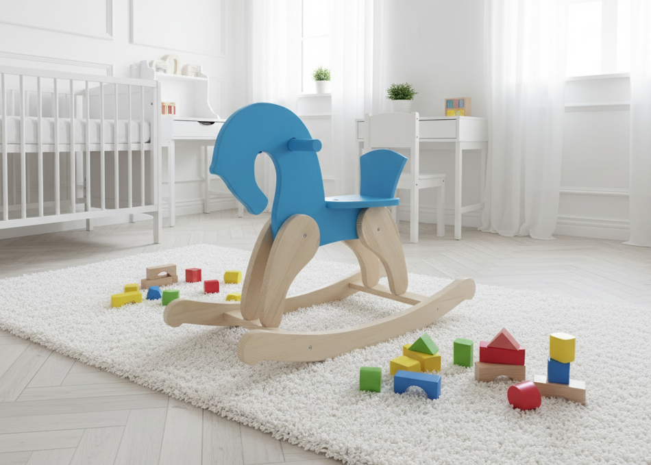 Конячка гойдалка дитяча дерев'яна (1816271256)