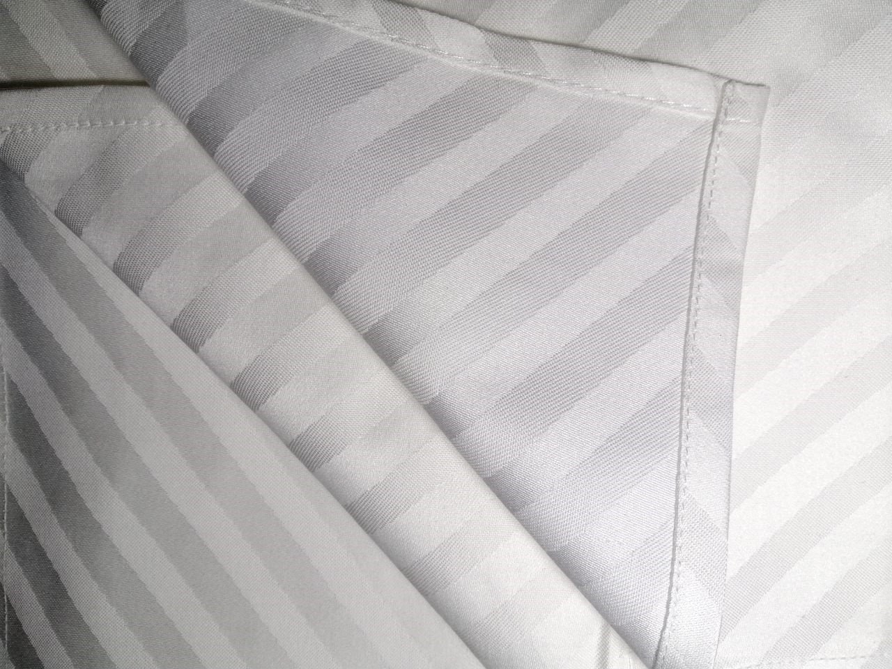 Салфетка Atteks тканевая в полоску Белая (1518)