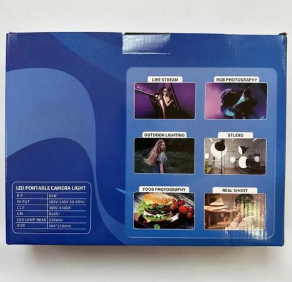 Лампа-панель світлодіодна для фото та відео Camera Light RL-900 та штатив з пультом 3000-6500K 23х16 см (533-1) - фото 9