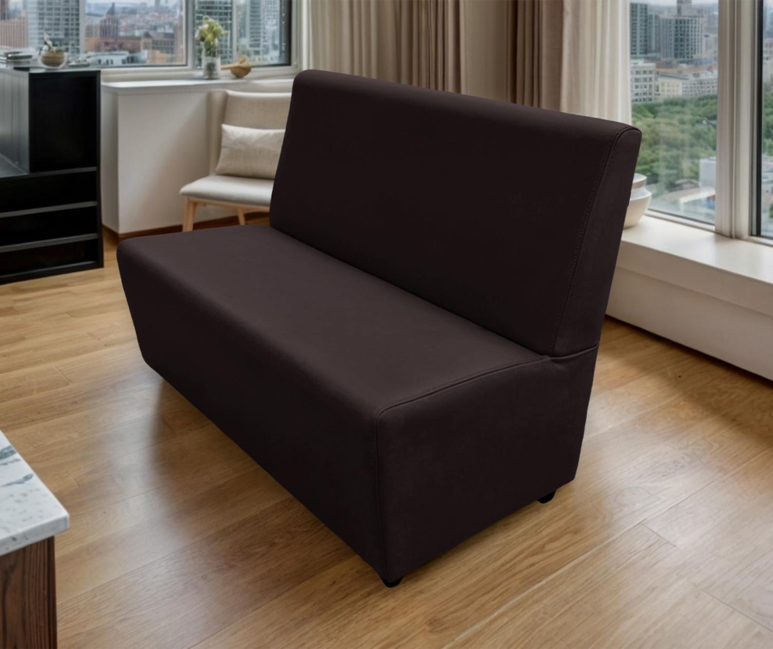 Диван для кафе Tobi Sho Прайм с высокой спинкой без подлокотников 1000x630x850 мм кожзам Темный шоколад (22311) - фото 1 Диван для кафе Tobi Sho Прайм с высокой спинкой без подлокотников 1000x630x850 мм кожзам Темный шоколад (22311) - фото 1