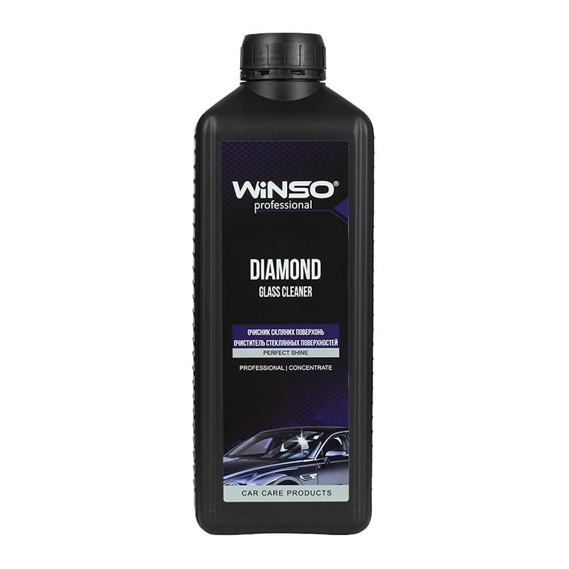 Очиститель стеклянных и зеркальных поверхностей автомобиля Winso Diamond Glass Cleaner (концетрат 1:10), 1л