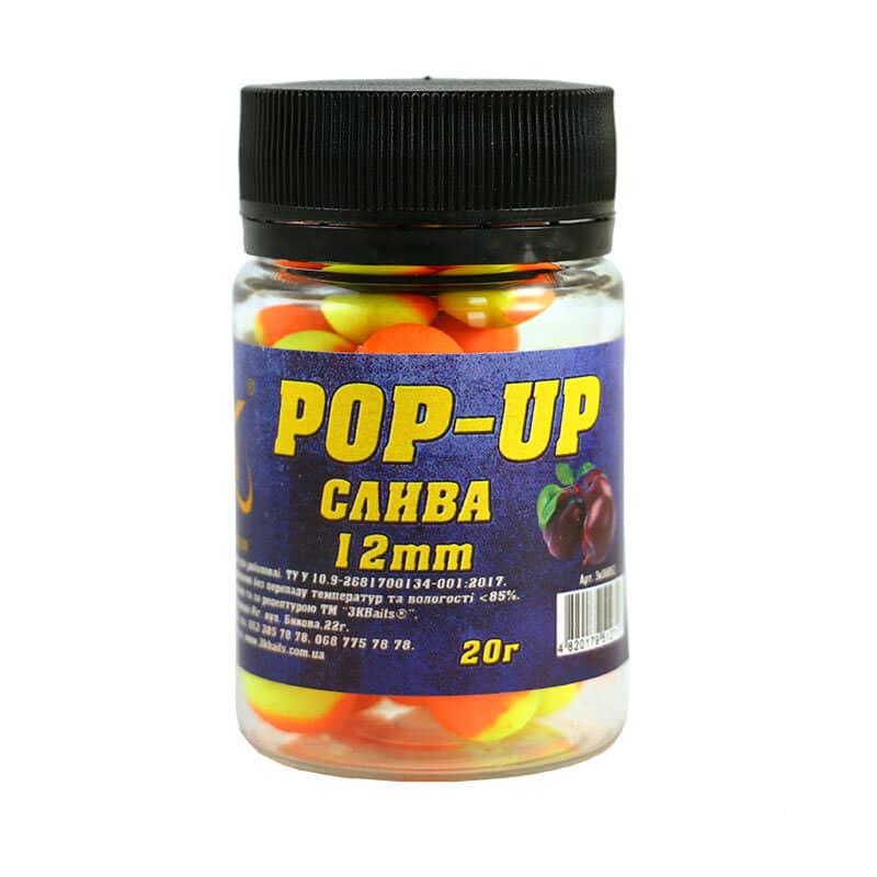 Бойл плаваючий 3KBaits Pop-up Слива 12 мм 20 г (3KB1309)