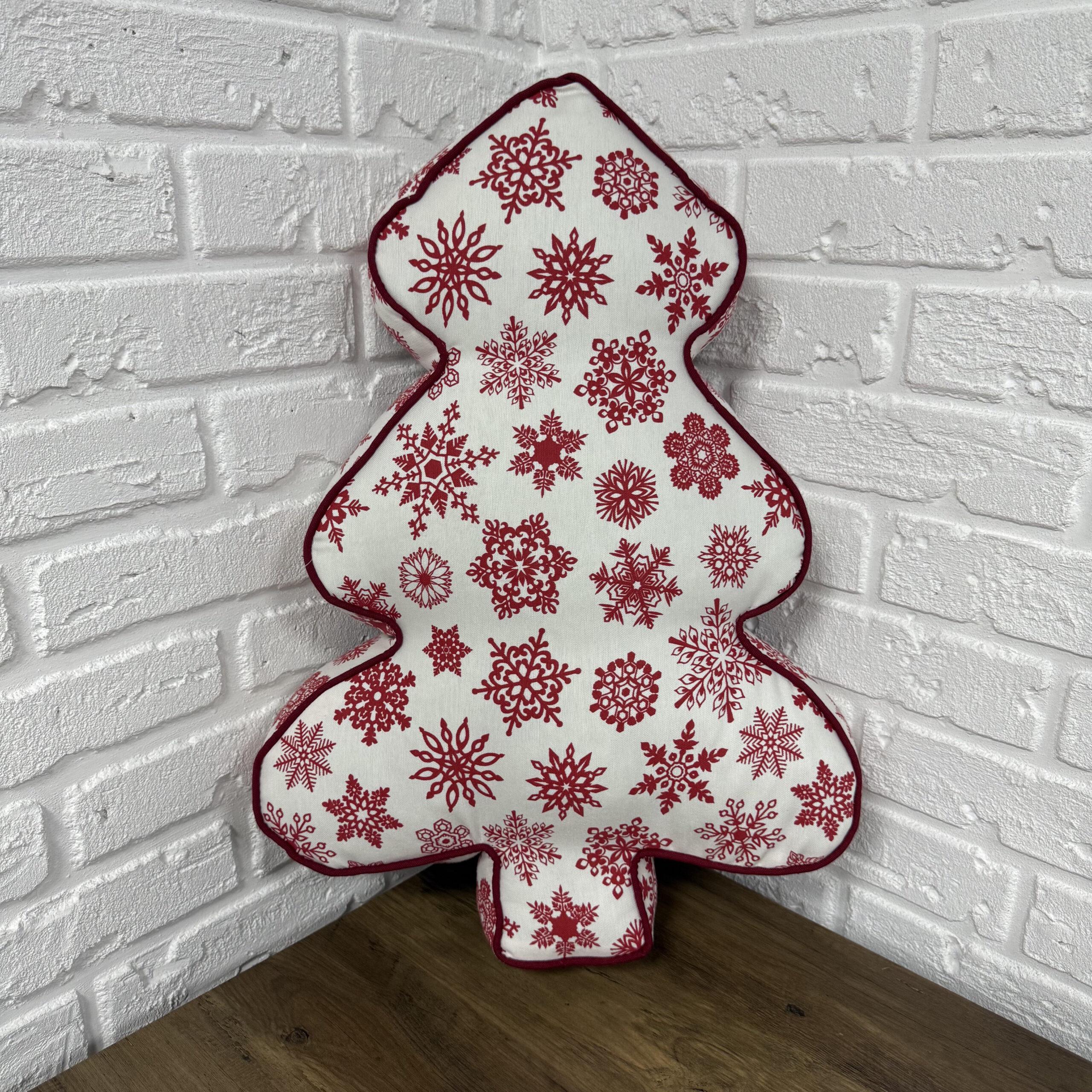 Подушка новогодняя Елка Comfort Home X-mas Snowflakes New 45х60 см