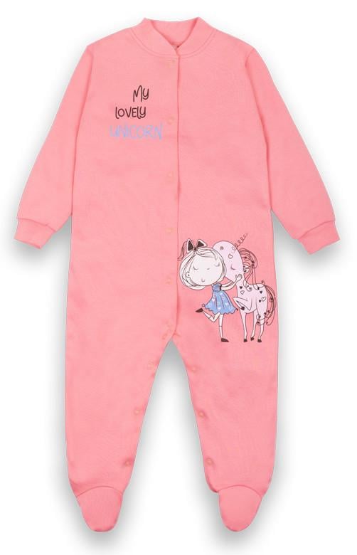 Комбинезон детский хлопковый для девочки Gabbi KB-20-24-3 Зайка бум 80 см Персиковый (12535) Комбинезон детский хлопковый для девочки Gabbi KB-20-24-3 Зайка бум 80 см Персиковый (12535)