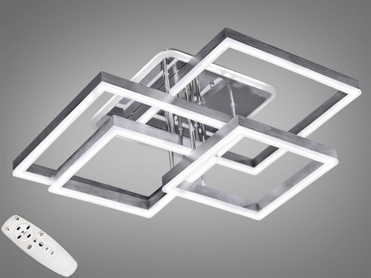 Люстра потолочная EcoLed светодиодная с диммером 145W 7002G LED 3color dimmer Золотой