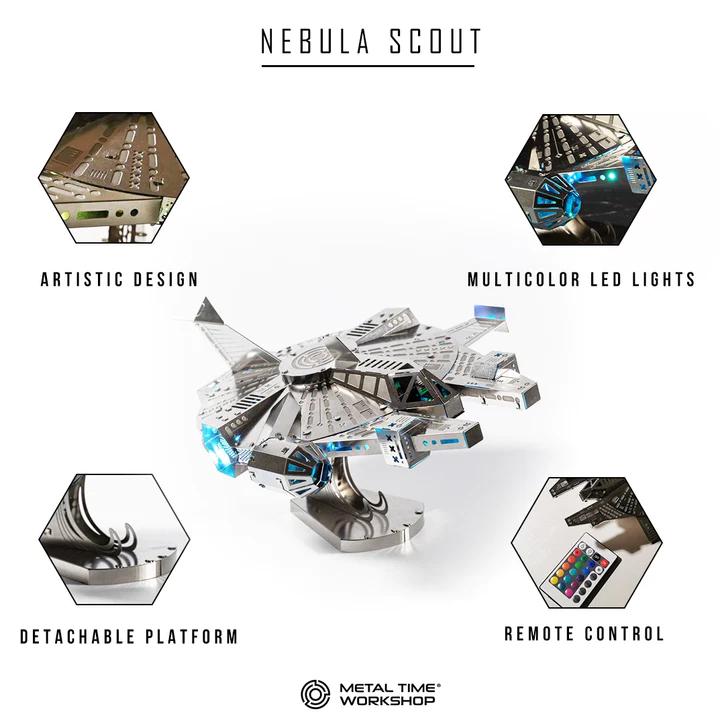 Конструктор METAL-TIME Nebula Scout Spaceship MT098 модель колекційна (3032569) - фото 5
