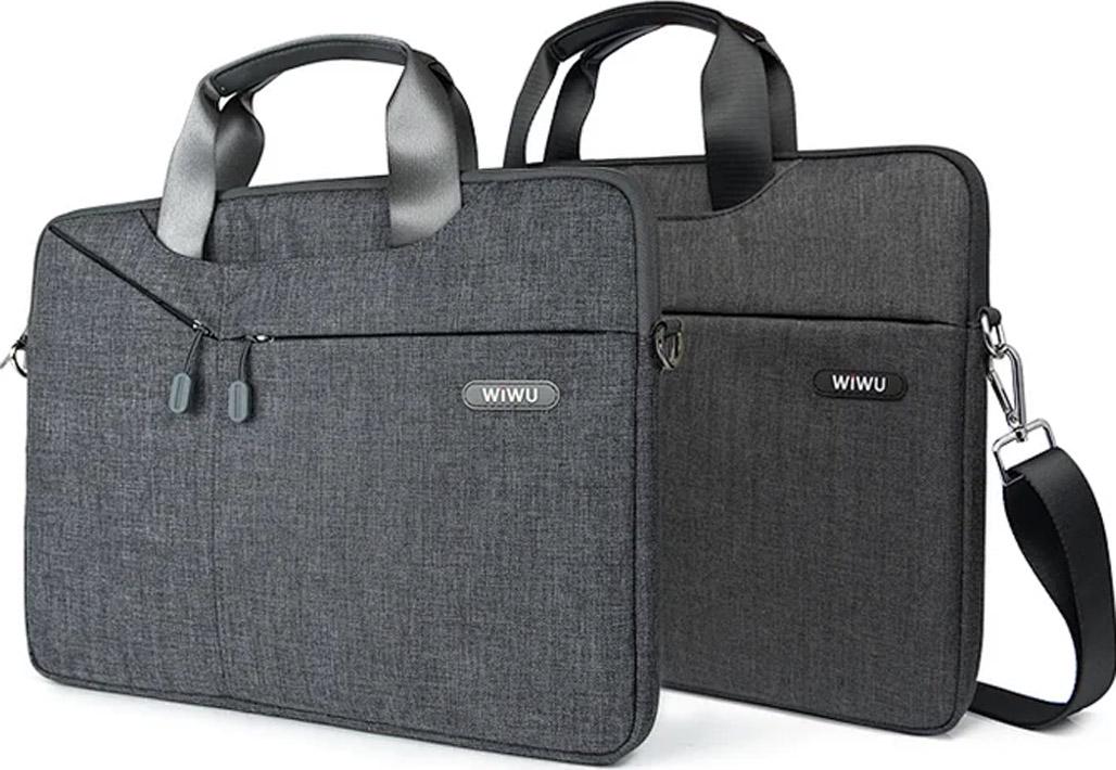 Сумка для ноутбука WiWU Gent Business Handbag for MacBook 13.3" Grey - фото 2 Сумка для ноутбука WiWU Gent Business Handbag for MacBook 13.3" Grey - фото 2