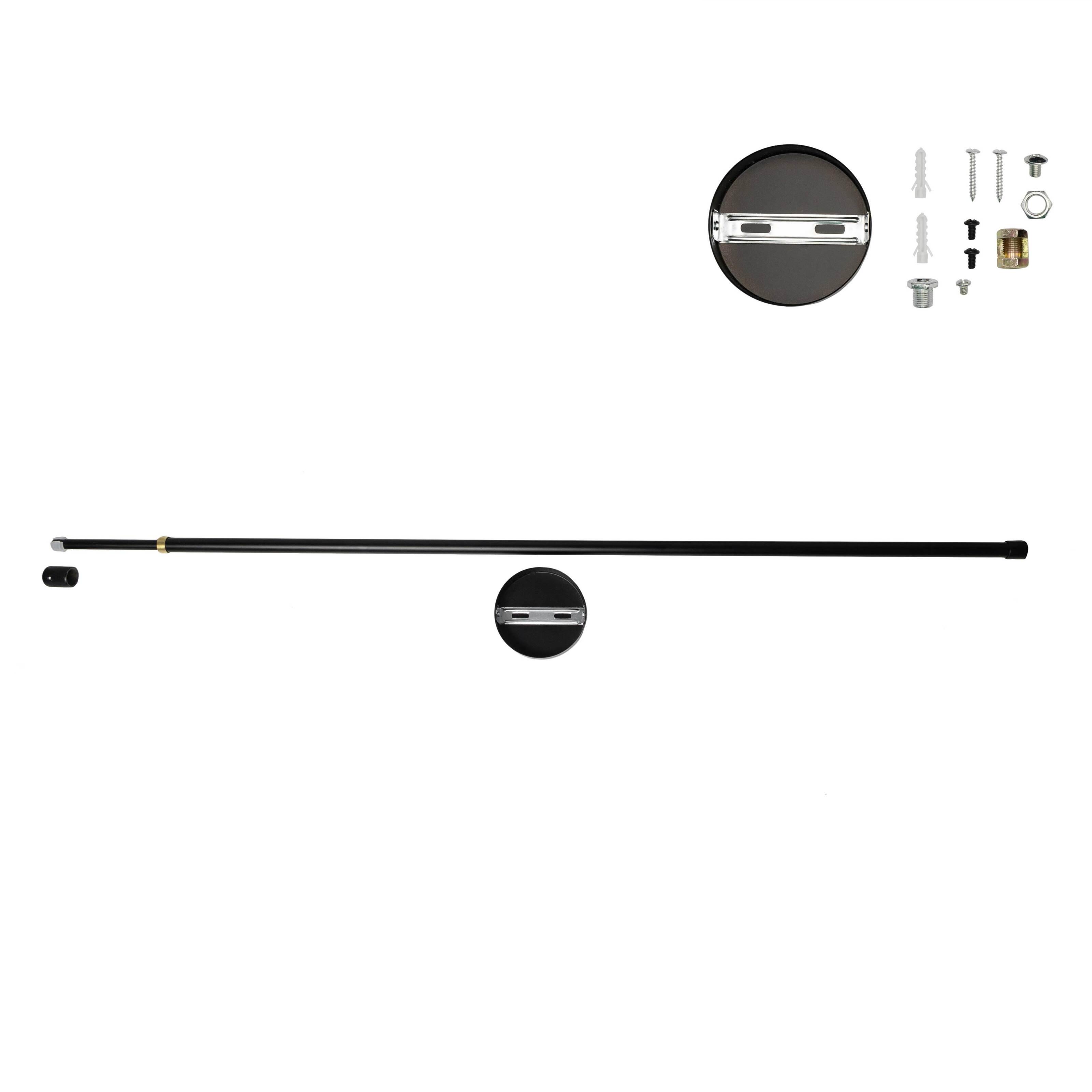 Подвесы телескопические Prolum для магнитного трекового шинопровода P20 75-150 см Черный (751044) - фото 4 Подвесы телескопические Prolum для магнитного трекового шинопровода P20 75-150 см Черный (751044) - фото 4