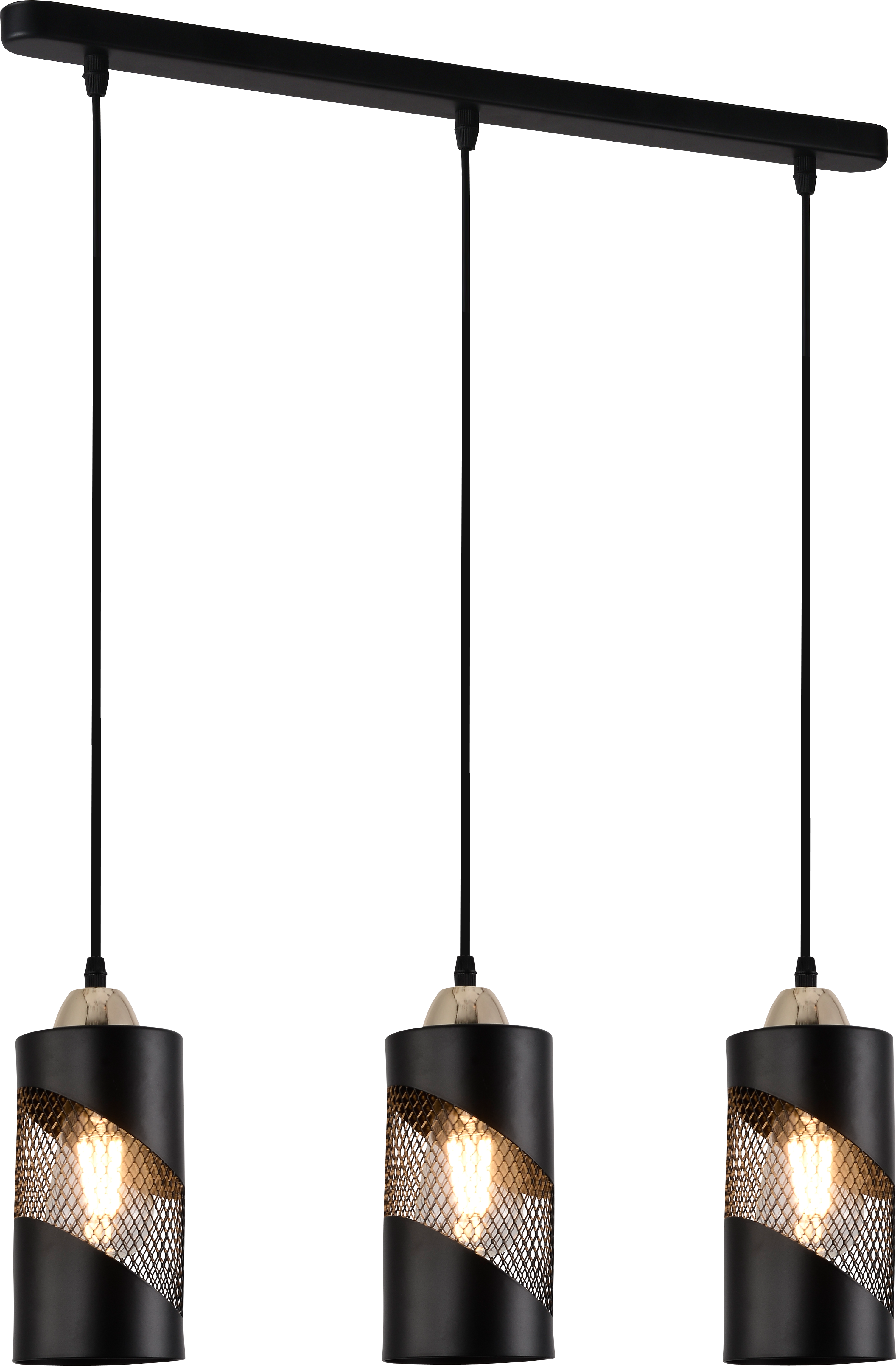 Люстра підвісна лофт Sirius XA3226/3 BK+FGD