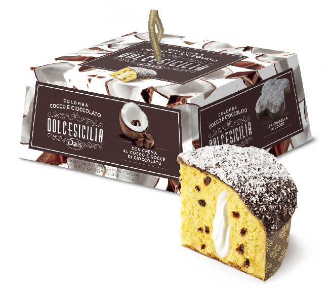 Кекс Коломба Dais Dolcesicilia Colomba Cocco e Cioccolato 750 г