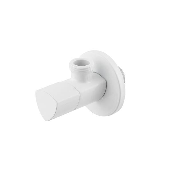 Кран приладовий кутовий Raftec Relo 1/2' White (VKW80101)