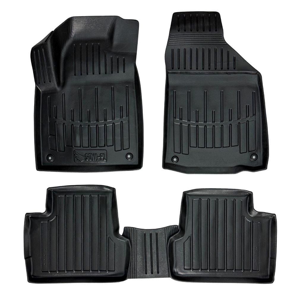 Коврики в салон SOVA-PL для Jeep Cherokee KL с 2013 резиновые 5 шт. Черный (28800707) Коврики в салон SOVA-PL для Jeep Cherokee KL с 2013 резиновые 5 шт. Черный (28800707)