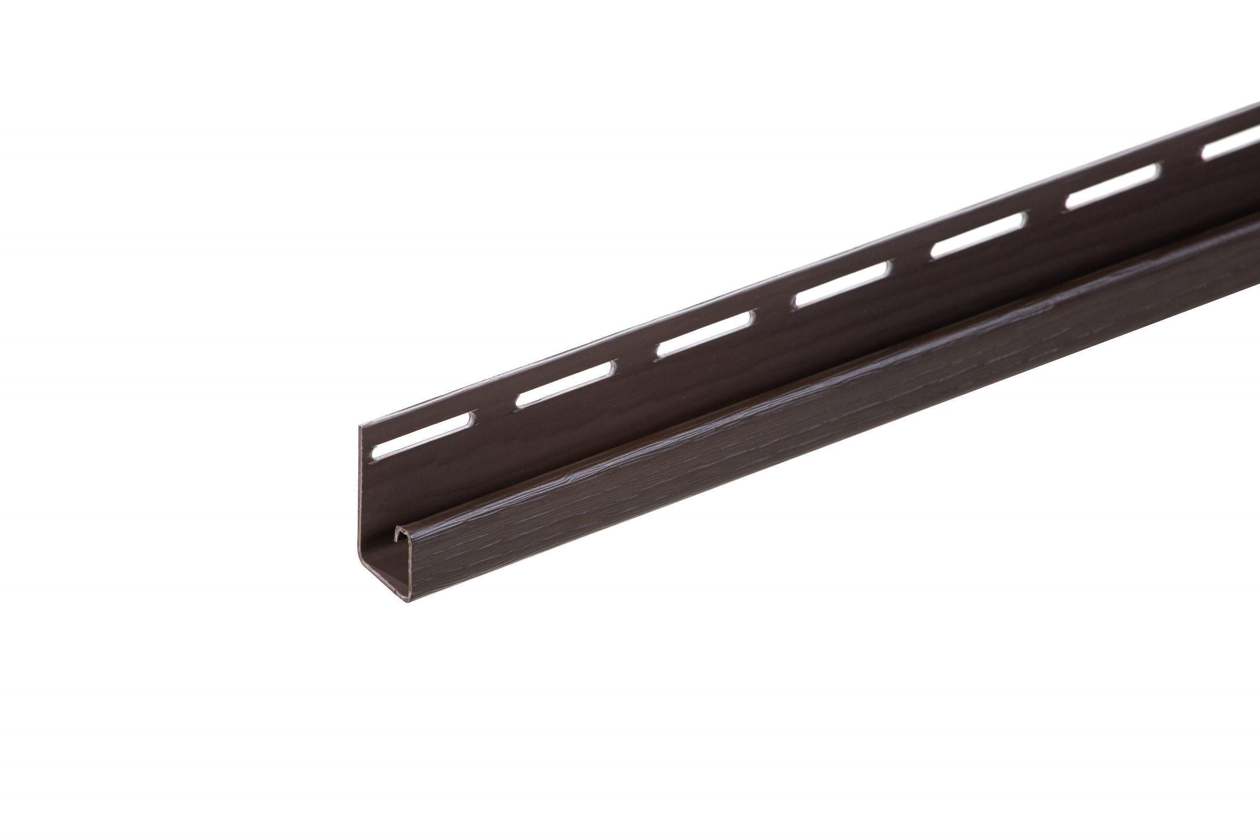 Планка J-trim для софита Budmat 3 м Темно-коричневый
