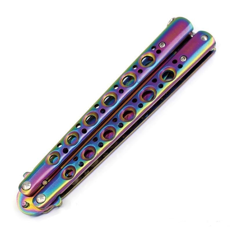 Ніж-метелик дитячий тренувальний для трюків Різнокольоровий (720) - фото 3 Ніж-метелик дитячий тренувальний для трюків Різнокольоровий (720) - фото 3