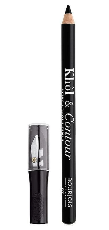 Карандаш для век BOURJOIS Khol & Contour Extra-Long Wear с точилкой №1 (106724)