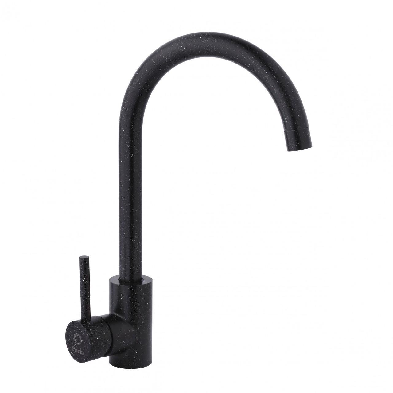 Змішувач для кухні Perla OCELI U Чорний граніт (PSS101SB)